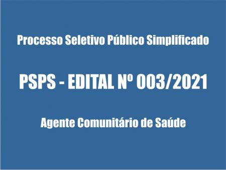 Prefeitura de Papagaios abre PSPS – Edital Nº 003/2021 para Agente Comunitário de Saúde