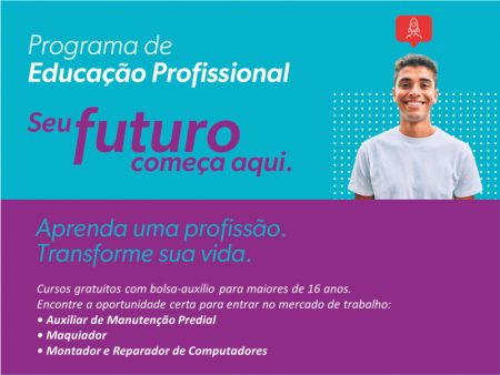 Novos cursos profissionalizantes gratuitos em Papagaios