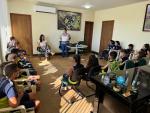 Alunos do 3º ano da Escola Olegário Pereira apresentaram Projeto de Sustentabilidade à Prefeita