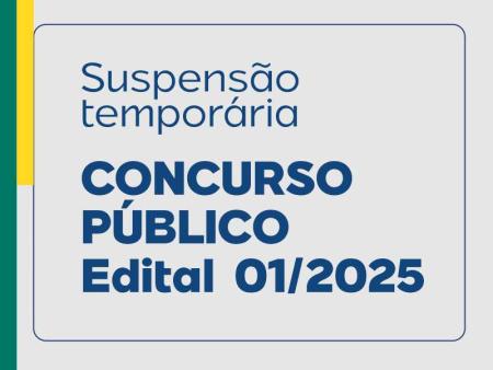 Prefeitura de Papagaios informa sobre a suspensão temporária do Concurso Público Edital nº 01/2025